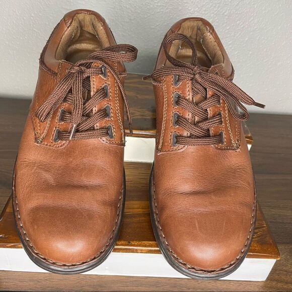 Florsheim Tan Mens Oxfords Style Casual Lace Up Shoes Style 13172-200 Size 9M - Picture 2 of 14